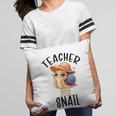 Teacher Snail With Glasses On Books Cute Pre-K Kindergarten Pillowcase