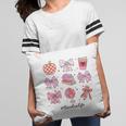 Valentine Teacher Cute Bows Apple Globe Pencil Books Art Pillowcase