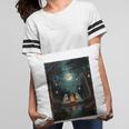 Vintage Ghost Book Reading Camping Gothic Halloween Teachers Pillowcase