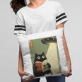 Vintage Japanese Cat Book Lovers UFO Alien Abduction Cat Dad Pillowcase Vintage Japanese Cat Book Lovers UFO Alien Abduction Cat Dad Pillowcase