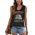 Abibliophobia Book Lovers Graphic Women's V-Neck Tank Top
