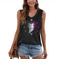 Ace Pride Book With Stars Moons And Magic Hand Women's V-Neck Tank Top