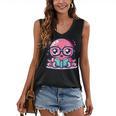 Adorable Book Lover Octopus With Reading Glasses Cute Women's V-Neck Tank Top Adorable Book Lover Octopus With Reading Glasses Cute Women's V-Neck Tank Top