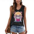 Adorable Book Lover Persian Cat With Reading Glasses Cute Women's V-Neck Tank Top Adorable Book Lover Persian Cat With Reading Glasses Cute Women's V-Neck Tank Top