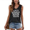 Anti Social Book Club Book Lover Reading Bookworm Reader Women's V-Neck Tank Top