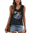 Astronaut Reading Book In Space Books Lover Bookworm Women's V-Neck Tank Top