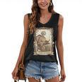 The Aunt Tarot Card Women Skeleton Aunty Book Lover Women's V-Neck Tank Top