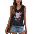 Axolotl Bookworm Reading Book Kawaii Graphic Women's V-Neck Tank Top Axolotl Bookworm Reading Book Kawaii Graphic Women's V-Neck Tank Top
