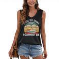 I Like Big Books Librarian Reading Teacher Book Lover Women's V-Neck Tank Top I Like Big Books Librarian Reading Teacher Book Lover Women's V-Neck Tank Top