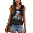 Bigfoot Reading a Cookbook Women's V-Neck Tank Top