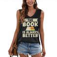 The Book Is Always Better Thriller Women's V-Neck Tank Top