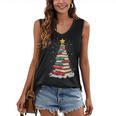 Book Christmas Tree Book Lover Teacher Librarian Women's V-Neck Tank Top Book Christmas Tree Book Lover Teacher Librarian Women's V-Neck Tank Top