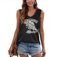 Book Dinosaur Bookworm T-Rex Dino Reading Books Book Women's V-Neck Tank Top