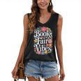 Book Fair Vibes Groovy 70s Retro School Librarian Women's V-Neck Tank Top Book Fair Vibes Groovy 70s Retro School Librarian Women's V-Neck Tank Top