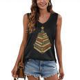 Book Lover Christmas Graphic For Librarians Women's V-Neck Tank Top