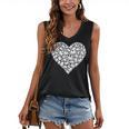 Book Lover Heart Shape Reading Librarian Library Teacher Women's V-Neck Tank Top Book Lover Heart Shape Reading Librarian Library Teacher Women's V-Neck Tank Top