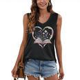 Book Lover Heart Shaped Reading Art Bookworm Women's V-Neck Tank Top Book Lover Heart Shaped Reading Art Bookworm Women's V-Neck Tank Top