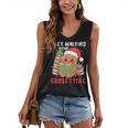Book Reading Just Waiting For Christmas Gingerbread Women's V-Neck Tank Top