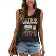 Book Writer Cliffhanger Creator Author Book Writing Novelist Women's V-Neck Tank Top Book Writer Cliffhanger Creator Author Book Writing Novelist Women's V-Neck Tank Top