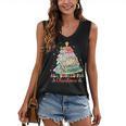 All Booked For Christmas Book Lovers Xmas Tree Lights Women's V-Neck Tank Top All Booked For Christmas Book Lovers Xmas Tree Lights Women's V-Neck Tank Top