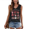 All Booked For Valentine Coquette Bow Girl Women Teacher Women's V-Neck Tank Top