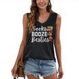 Books Booze And Besties Book Lover Bestie Squad Twinning Women's V-Neck Tank Top Books Booze And Besties Book Lover Bestie Squad Twinning Women's V-Neck Tank Top
