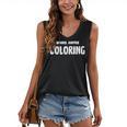 Books Coffee Coloring Women's V-Neck Tank Top Books Coffee Coloring Women's V-Neck Tank Top