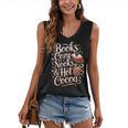 Books Cozy Nooks Hot Cocoa Winter Reading Warmth Comfort Women's V-Neck Tank Top Books Cozy Nooks Hot Cocoa Winter Reading Warmth Comfort Women's V-Neck Tank Top