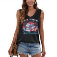 Books Fireworks And Freedom Independence Day Book Lover Women's V-Neck Tank Top