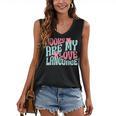 Books Are My Love Language Book Lover Reading Women's V-Neck Tank Top Books Are My Love Language Book Lover Reading Women's V-Neck Tank Top
