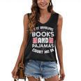 Books Pajamas Read Reading Book Librarian Women Girls Women's V-Neck Tank Top Books Pajamas Read Reading Book Librarian Women Girls Women's V-Neck Tank Top