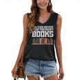 Never Too Many Books Read Book Reading Librarian Men Women Women's V-Neck Tank Top