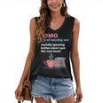 Books Saying JOMO Joy Of Missing Out For Bookworms Women's V-Neck Tank Top Books Saying JOMO Joy Of Missing Out For Bookworms Women's V-Neck Tank Top