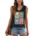 Books Yarn Coffee Repeat Crocheting Women's V-Neck Tank Top Books Yarn Coffee Repeat Crocheting Women's V-Neck Tank Top