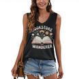 Bookstore Wanderers Retro Women Book Lovers Women's V-Neck Tank Top