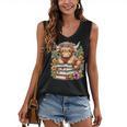 Bookworm Cute Highland Cow Reading Book Women's V-Neck Tank Top Bookworm Cute Highland Cow Reading Book Women's V-Neck Tank Top
