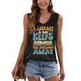 Borrow Books A Library A Day Keeps The Boredom Away Reading Women's V-Neck Tank Top Borrow Books A Library A Day Keeps The Boredom Away Reading Women's V-Neck Tank Top