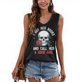 I Buy Her Books And Call Her A Good Girl Skull Rose Bookworm Women's V-Neck Tank Top