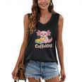 Caffelotl Cute Axolotl Pun Coffee Book Lover Kawaii Humor Women's V-Neck Tank Top Caffelotl Cute Axolotl Pun Coffee Book Lover Kawaii Humor Women's V-Neck Tank Top