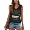 Captain Ahab’s Whale Watching Tours – Moby Book Parody Women's V-Neck Tank Top