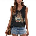 Capybara Glasses Reading Books Capybara Nerd Bookworm Women's V-Neck Tank Top