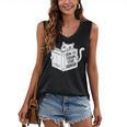 Cat Book Humor How To Train Your Human Women's V-Neck Tank Top