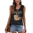 Cat Reading 6-7 Meme English Teacher Book Lover Humor Women's V-Neck Tank Top