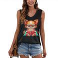 Chihuahua Reading a Book Dog Women's V-Neck Tank Top Chihuahua Reading a Book Dog Women's V-Neck Tank Top