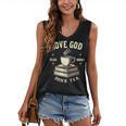 Christian Bookworm Love God Read Books Drink Tea Women's V-Neck Tank Top