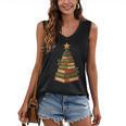 Christmas Book Tree Bookshelf Holiday For Readers Librarians Women's V-Neck Tank Top Christmas Book Tree Bookshelf Holiday For Readers Librarians Women's V-Neck Tank Top