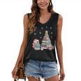 Christmas A Penguin Reading Book Snowflake Cocoa Hot Teacher Women's V-Neck Tank Top Christmas A Penguin Reading Book Snowflake Cocoa Hot Teacher Women's V-Neck Tank Top