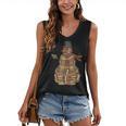 Christmas Snowman Made Of Books Holiday Reading Xmas Women's V-Neck Tank Top Christmas Snowman Made Of Books Holiday Reading Xmas Women's V-Neck Tank Top