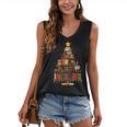 Christmas Tree Bookshelf Book Lover Library Men Women Kids Women's V-Neck Tank Top Christmas Tree Bookshelf Book Lover Library Men Women Kids Women's V-Neck Tank Top