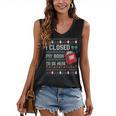 I Closed My Book To Be Here Ugly Christmas Sweater Women's V-Neck Tank Top